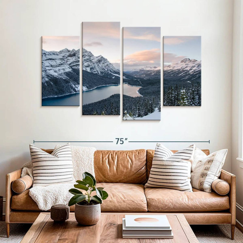 Kerrick, Banff sous la neige, H 42 po x l 68 po