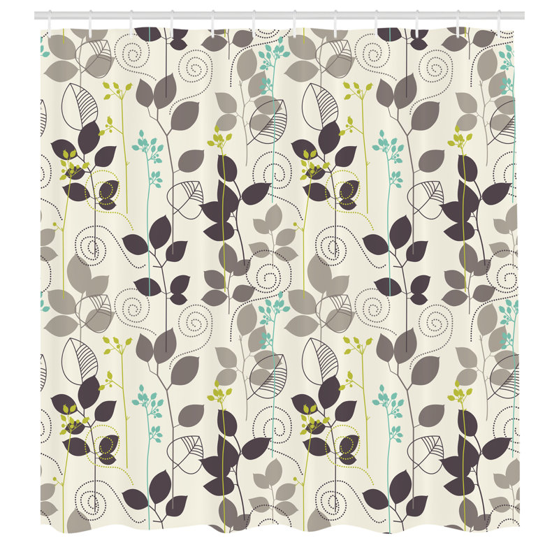 Shower Curtain with Hooks Included