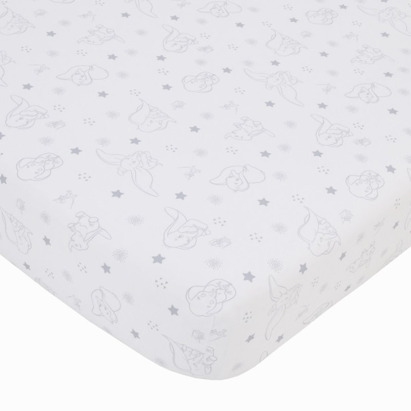 Ensemble de literie pour lit de bébé 3 pièces Disney Dumbo Shine