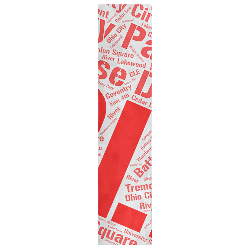 Chemin de table, 72 po x 16 po, Rouge, Cleveland