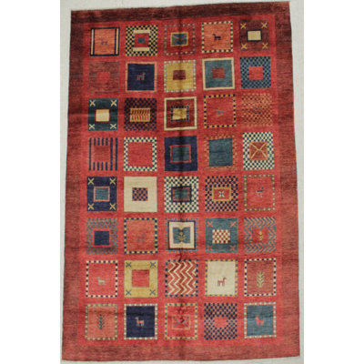 Tapis traditionnel rétro unique 6 pi 8 po x 10 pi 6 po Anatolian