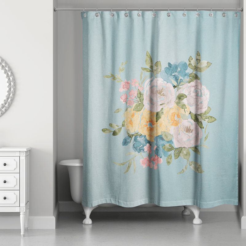 Rideau de douche aquarelle