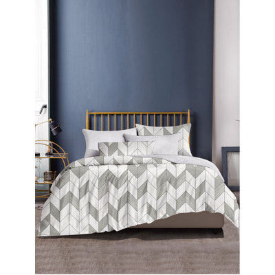  Ensemble de housse de couette pour lit double / grand 100% microfibre jacquard - 3 pièces (comprend: 1 housse de couette 90 po x 90 po et deux taies décoratives 20 po x 30 po)