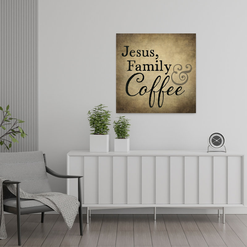 «Jesus Family Coffee», art contemporain fantaisiste, H 24 po x l 24 po