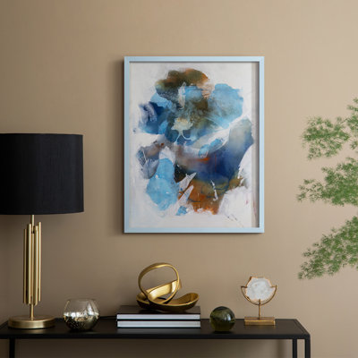 Misty Blue II Framed Print - Solid Wood