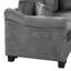 Canapé modulaire Canapé modulaire rembourré en chenille de 111,8 po avec repose-pieds de rangement mobile pour le salon -1293330539