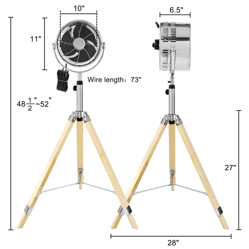 Ventilateur vertical multi-angles à trépied Yiimo