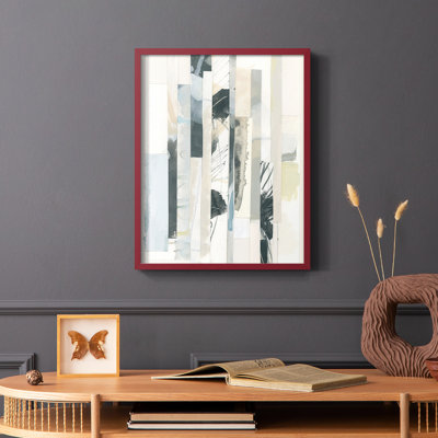 Paper Strata II Framed Print - Solid Wood