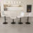 Swivel Bar Stools With Adjustable Height (35.03-43.7 Inches), Backrest, And Soft Knit Fabric - Ideal For Kitchen Island, Bar Counter, Dining Room(Set Of 2)-10036162