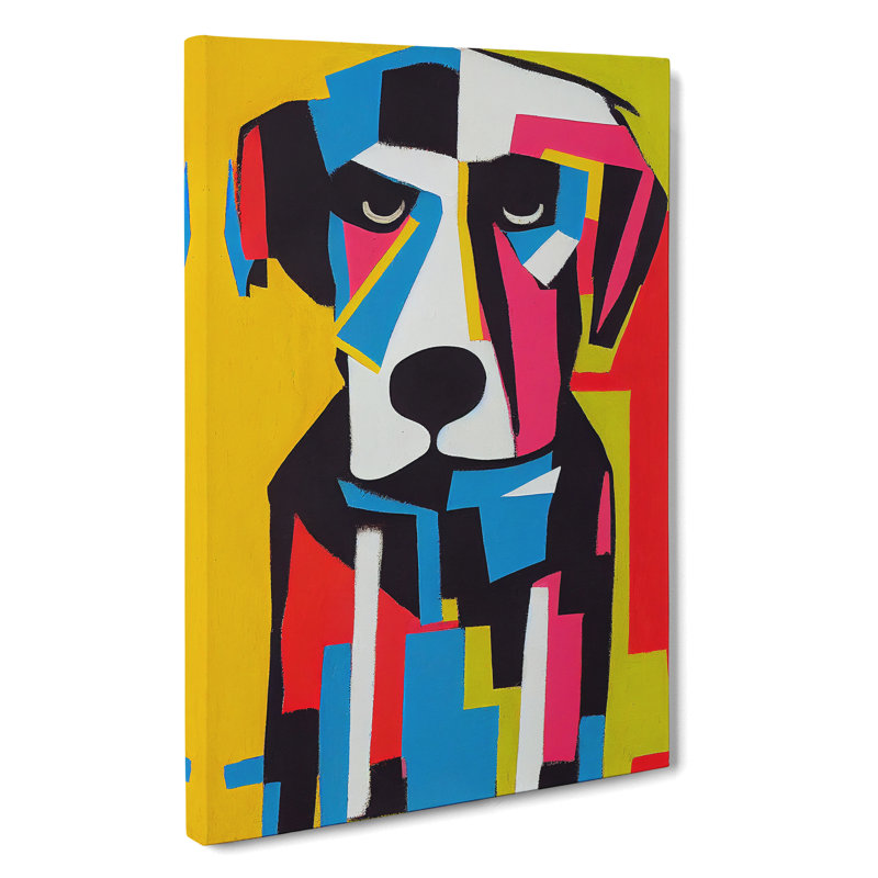 Abstract Dog No.6 - Wrapped Canvas, 50cm H x 35cm W x 3cm D
