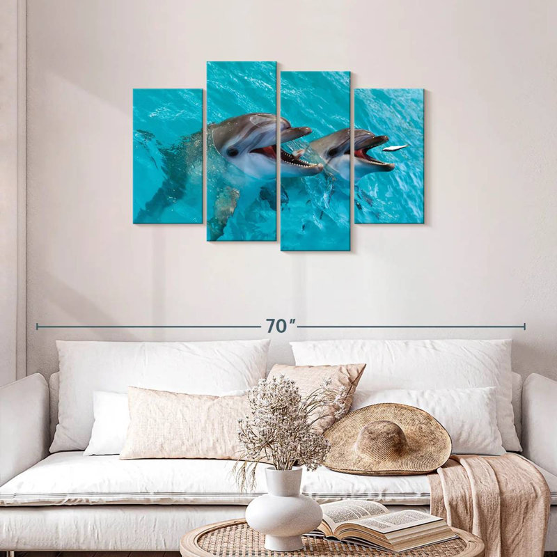 Brampt Cute Dolphins, 27" H x 43" W
