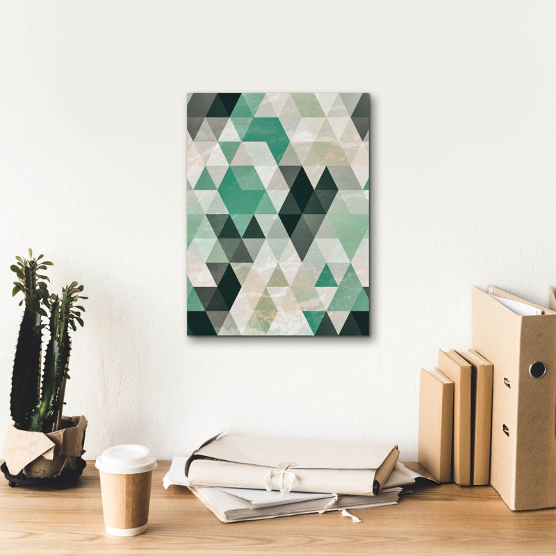 " Triangle Pattern " by Tai Prints, 16" H x 12" W x 0.75" D