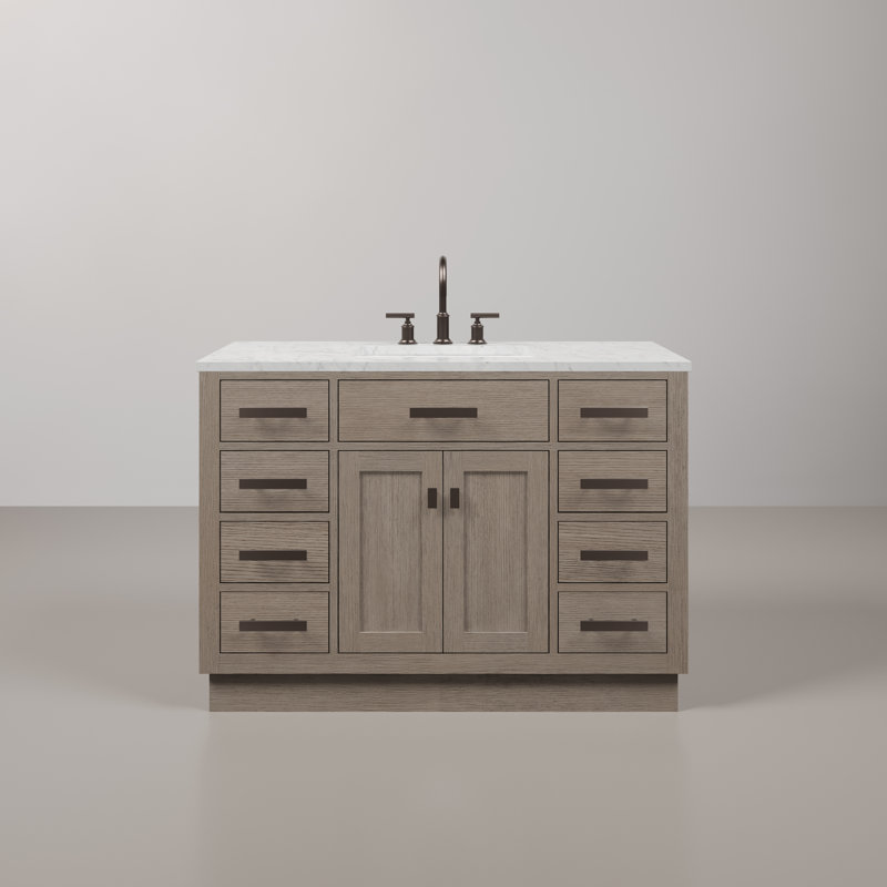 Chestnut 48'' W Single Vanity, Gray Oak