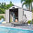 8 Ft. W X 12 Ft. D   Resin Outdoor Storage Shed With Floor For Garden Patio Furniture And Tools