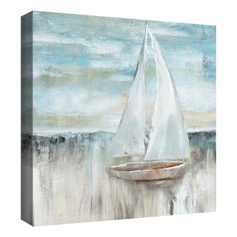 «Soft Sail I and II», ensemble de 2 reproductions sur toiles tendues, H 24 po x l 24 po x P 1,5 po