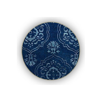 Blue Vintage Decorative Washable Rug