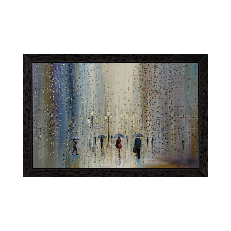 Print on Canvas, 66.04cm H x 101.6cm W x 3.81cm D, Black Floater Framed