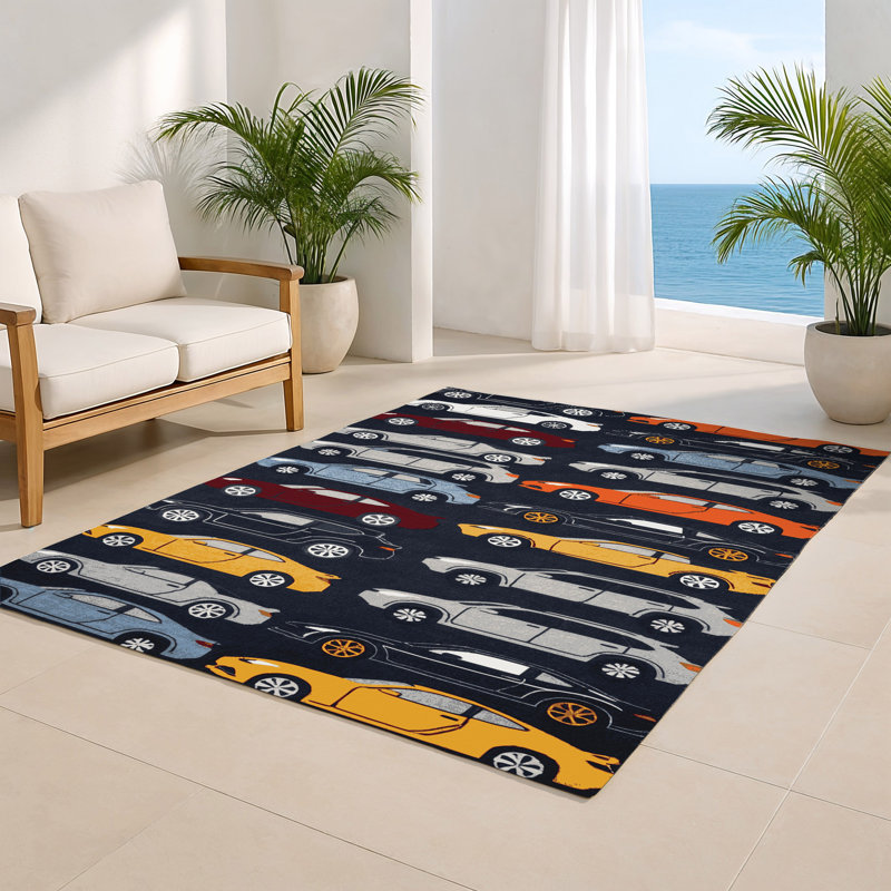 Tapis intérieur et extérieur mauve Transport, Rectangle 4pi x 6 pi