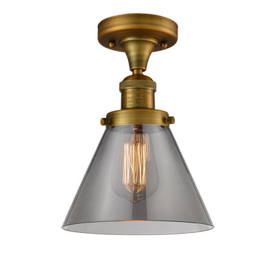 Cone 1 Light Semi-Flush Mount