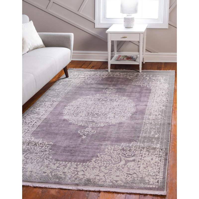 Tapis oriental Malynn, Rectangle 3 pi 3 po x 5 pi 3 po, Mauve / beige