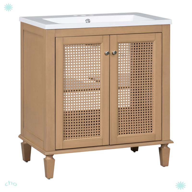 Ensemble de meuble-lavabo avec tiroir caché Freestangding