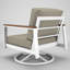 Chaise berçante d'extérieur en métal avec coussin Sunbrella Townsend-976722838-976722840