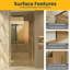  Drew Porte de douche pivotante réversible 29,9po–30,3po x 79po en or brossé avec verre teinté brun-125041193