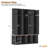 Farmhouse Hall Tree with 4 Hidden Hooks, Walnut Seating Bench, 8-Door Shoe Cabinet & Open Compartments for Entryway-1493611596