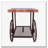 Oak and End Table with Shelf