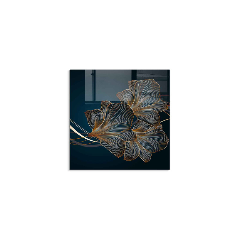 Elegant Decorative Tempered Glass Painting, 23.6 x 23.6 inches | 100% Tempered Glass, Thickness: 0.16 inches | Perfect for Home Decor, Living Room & Office | Modern Art Piece, Durable & Stylish