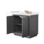 Strada 36" Freestanding Single Bathroom Vanity with Cultured Marble Top-67034530-67034534