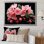 Cascade de fleurs roses suspendues - Fuschia