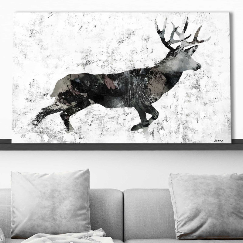 " Deer " by Scott Brems, Wrapped Canvas, 24" H x 40" W x 1.5" D