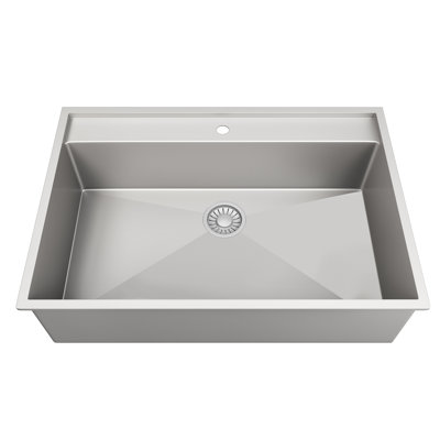 36" X-Large Single Bowl Dualmount Kitchen Sink