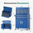 8 Drawers Rolling Tool Chest, 2-in-1 Detachable Metal Tool Cabinet with Lockable Wheels-507109353
