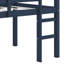 Lit mezzanine simple surélevé avec échelle, plateforme à lattes renforcées-867106697