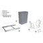 Poubelle escamotable 5 gallons Real Solutions-49498751-49498752