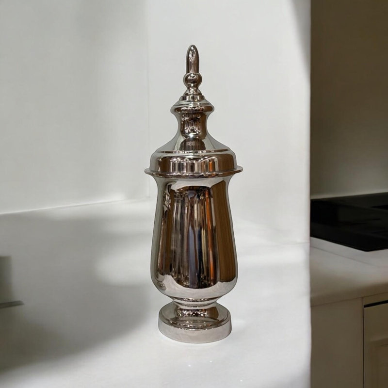 Eimile Metal Ginger Jar, 50cm H x 17cm W x 17cm D