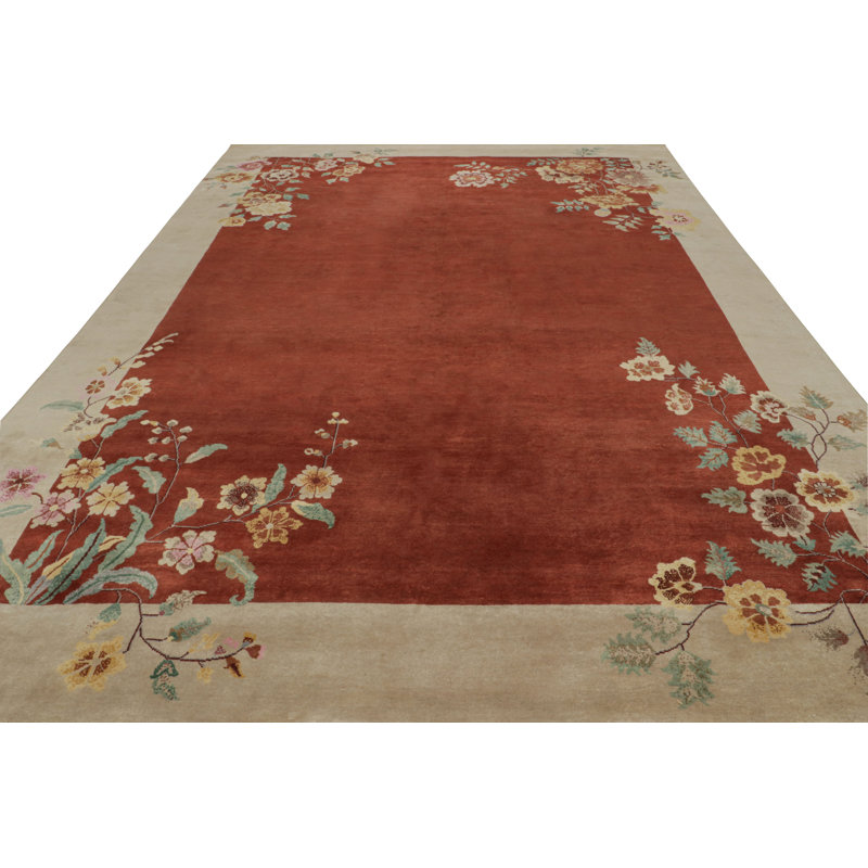 Wool Floral Area Rug