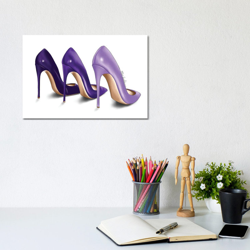 «Purple Shades» par Elza Fouche, impression sur toile tendue, H 8 po x l 12 po x P 0,75 po