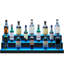 Étagère à boissons alcoolisées à 3 niveaux de 40 pouces à DEL, fonctionnant avec 7 couleurs statiques, 22 dynamiques et 1 4 heures, affichage en acrylique, éclairage de bar, télécommande à télécommande, modes de bricolage multiples, 30 bouteilles