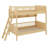Wooden Bunk Bed With 3 Storage Shelves,Ladder Can Be Changed Left Or Right-314805962