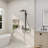 "GT Thermostatic Shower System with Piano Key Digital Display, 12"" Rainfall Shower Faucet with Hand Shower, Ambient Lights, Tub Spout, Bidet Sprayer "