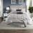 Elegant Grey Tufted 7 Piece Bedding Sets For Cal King