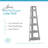 RiverRidge Amery 5-Tier Tall Corner Ladder Shelf Tower with Display Shelf and Corner Storage for Bathroom, Living Room, Office-1826748039