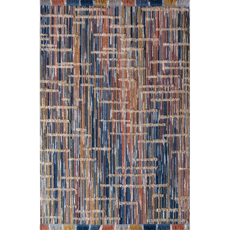 Tapis en coton Jurjen, Tapis de couloir 5 pi 3 po x 11 pi 5 po