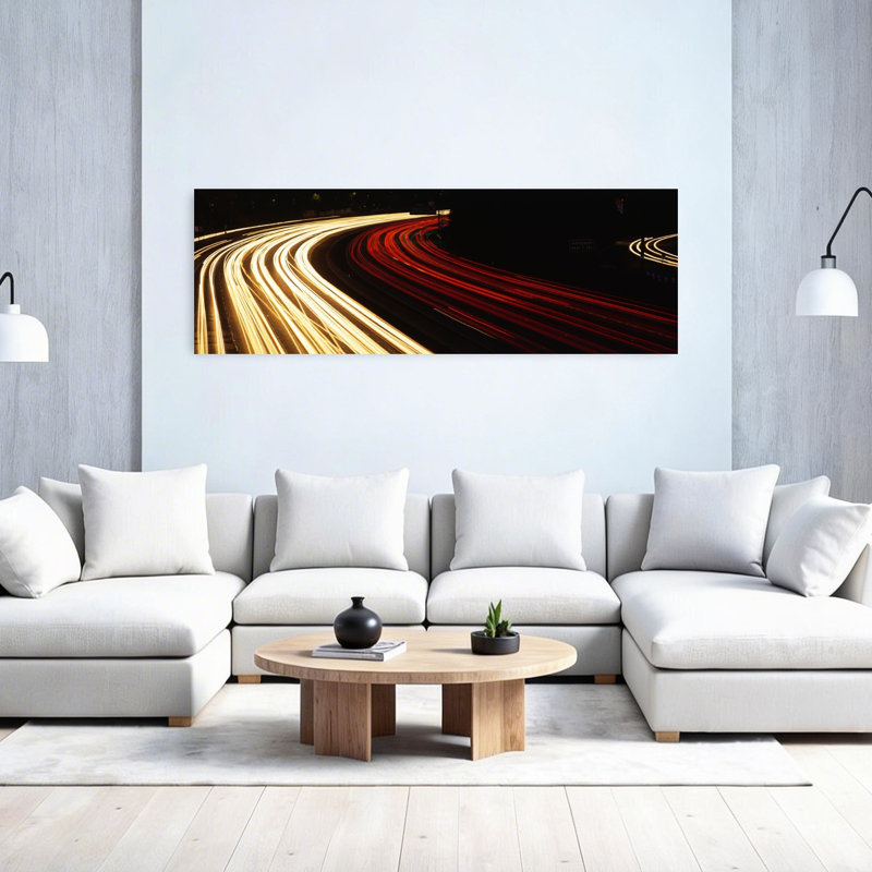 Hollywood Freeway At Night CA by J Sohm/VOA LLC - Wrapped Canvas Panoramic Print, 50.8 cm H x 152.4 cm W