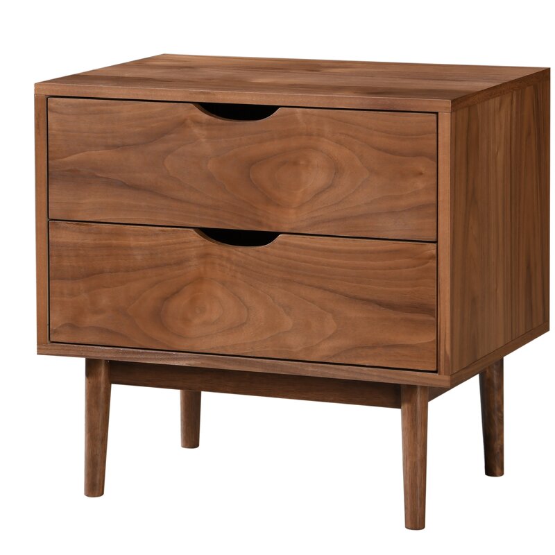 AllModern Indra Solid + Manufactured Wood Nightstand & Reviews | Wayfair