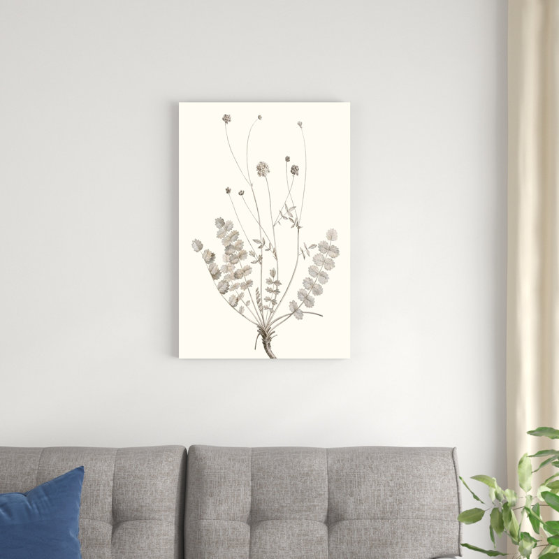 «Neutral Botanical Study IX», peinture sur toile, H 30 po x l 20 po