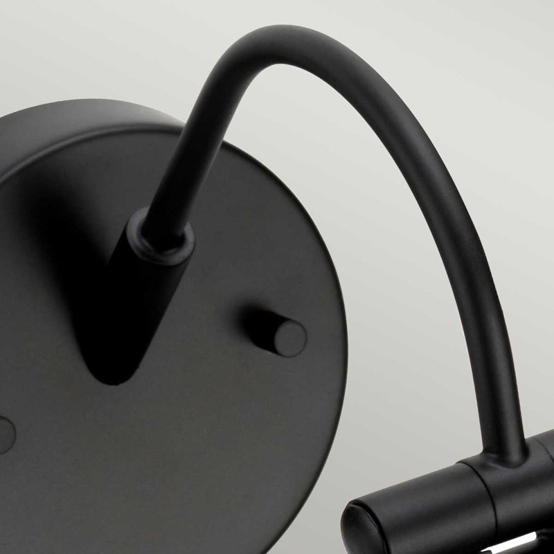 15'' Dimmable LED Wall Mount Picture Light, Satin Black